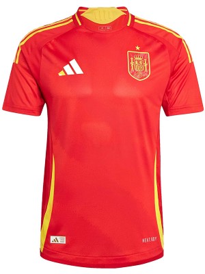 Spain maglia da casa kit da calcio prima uniforme da uomo abbigliamento sportivo top da calcio maglia sportiva Coppa Euro 2024